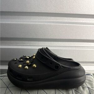 Black MEGA CRUSH PLATFORM CROCS!!